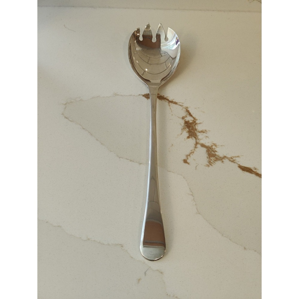 Vintage‎ EPNS Sheffield Silverplate Serving Spoon Tines Large Salad Serveware